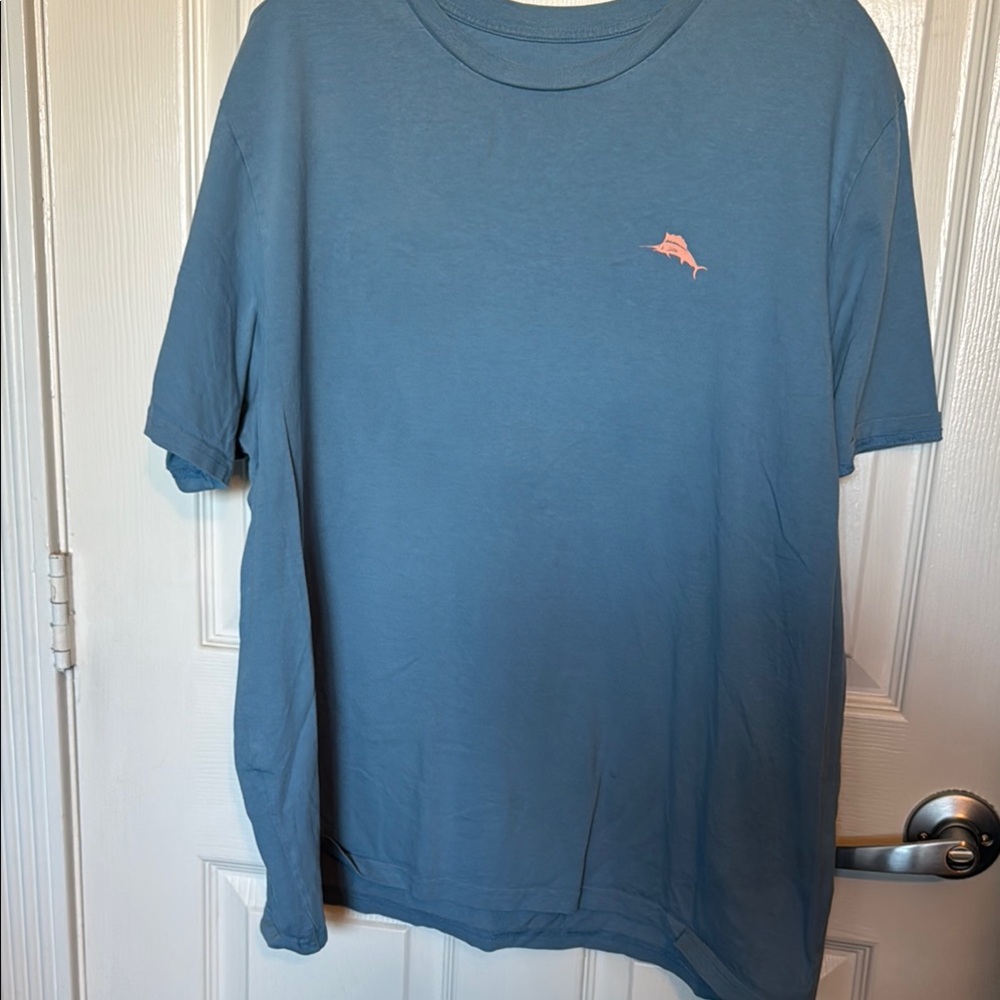 Tommy Bahama  “Live the Island Life” Blue Graphic T-Shirt